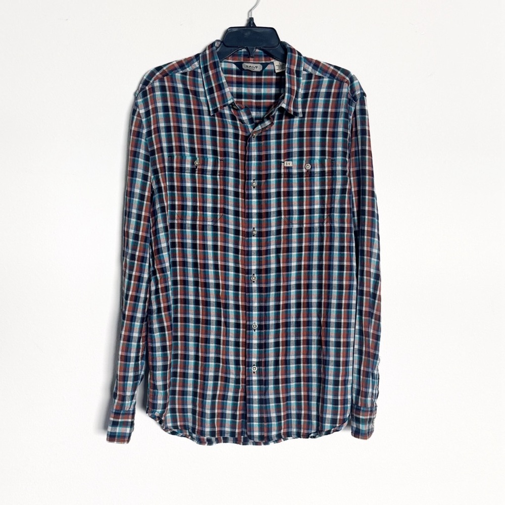 🌿Final Sale‎ Salt Valley Cotton Plaid Shirt